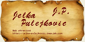Jelka Pulejković vizit kartica